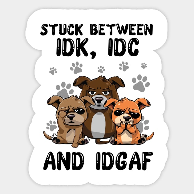 Dogs Stuck Between IDK IDC and IDGAF Funny Dogs Stuck Between